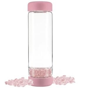 INU Gem-Water inu! Crystal Water Bottle in Blossom Rose New in Box